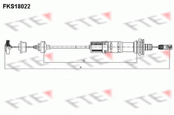 FKS18022 FTE Clutch Cable