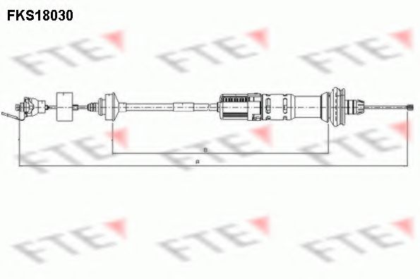 FKS18030 FTE Clutch Cable