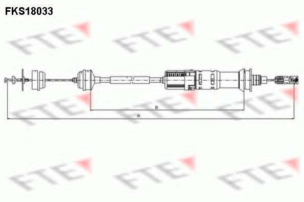 FKS18033 FTE Clutch Cable