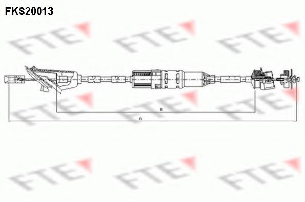 FKS20013 FTE Clutch Cable