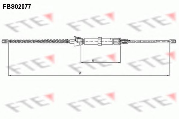 FBS02077 FTE Brake System Cable, parking brake