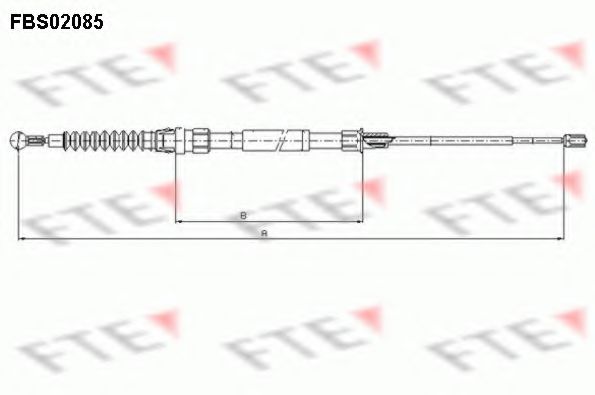 FBS02085 FTE Cable, parking brake
