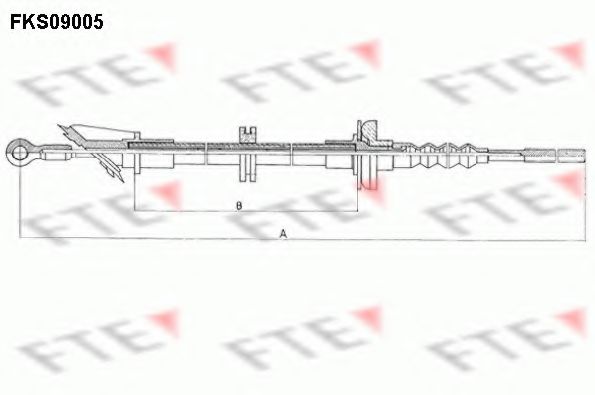 FKS09005 FTE Система сцепления Трос, управление сцеплением