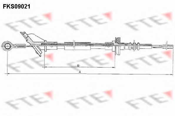 FKS09021 FTE Система сцепления Трос, управление сцеплением