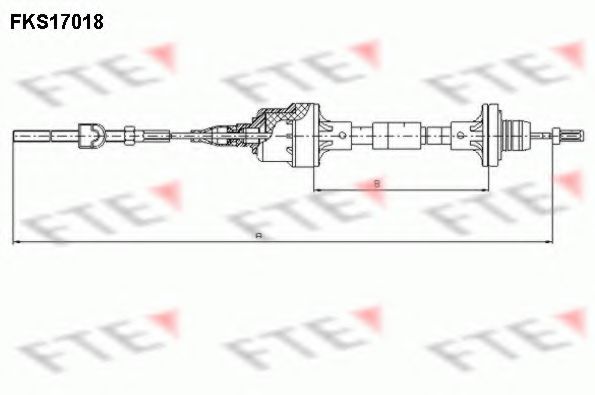 FKS17018 FTE Clutch Cable