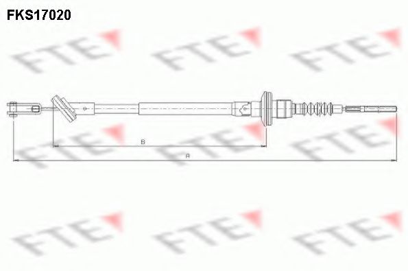 FKS17020 FTE Clutch Clutch Cable