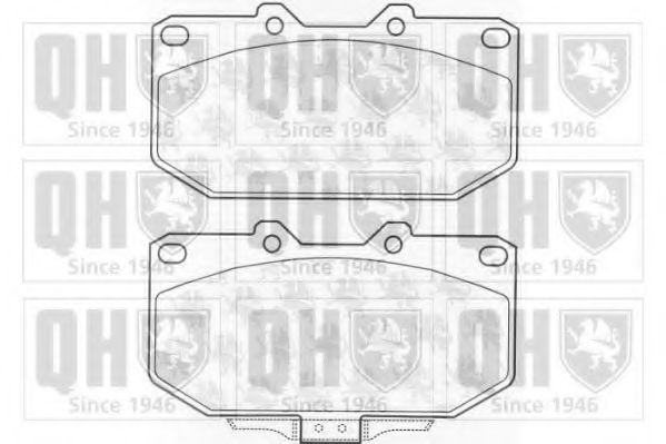 BP1016 QUINTON HAZELL Brake Pad Set, disc brake