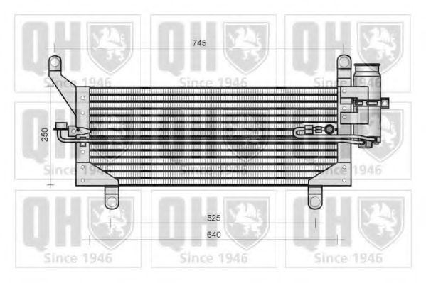 QCN100 QUINTON+HAZELL Condenser, air conditioning