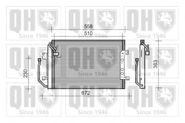 QCN110 QUINTON HAZELL Condenser, air conditioning