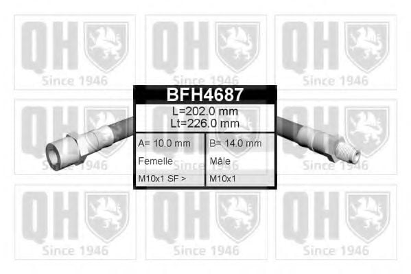 BFH4687 QUINTON HAZELL Brake Hose