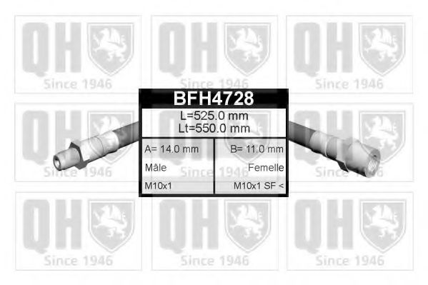 BFH4728 QUINTON+HAZELL Brake Hose