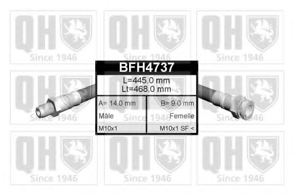 BFH4737 QUINTON HAZELL Тормозной шланг