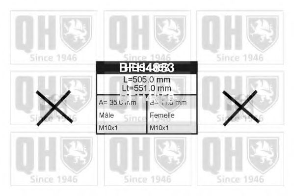 BFH4853 QUINTON HAZELL Brake Hose