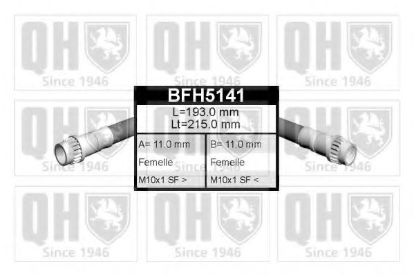 BFH5141 QUINTON+HAZELL Brake Hose