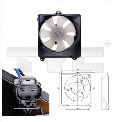 836-0007 TYC Air Conditioning Fan, A/C condenser