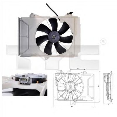 836-0011 TYC Fan, radiator