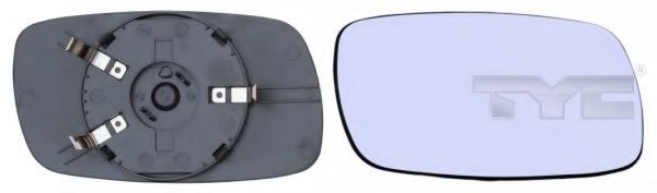 325-0006-1 TYC Karosserie Spiegelglas, Glaseinheit