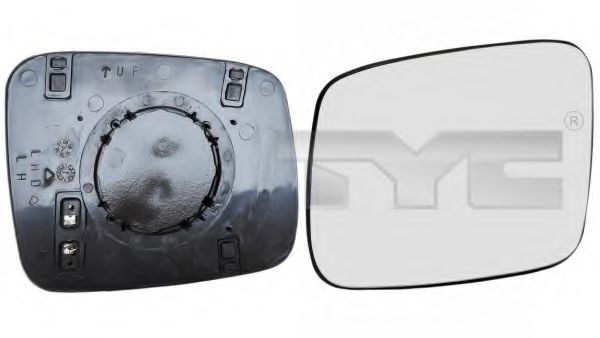 337-0088-1 TYC Mirror Glass, outside mirror