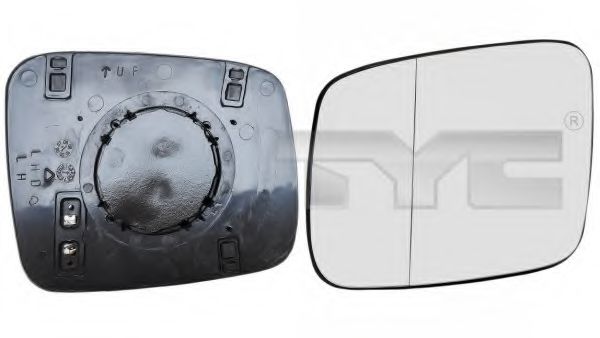 337-0164-1 TYC Karosserie Spiegelglas, Außenspiegel