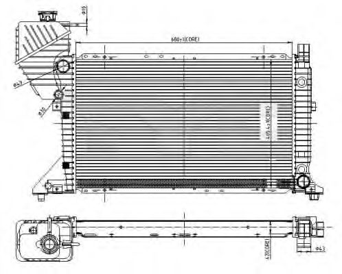 721-0010 TYC Radiator, engine cooling