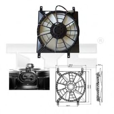 809-0015 TYC Fan, radiator