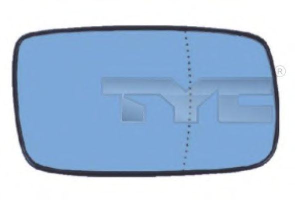 338-0010-1 TYC Body Mirror Glass, outside mirror