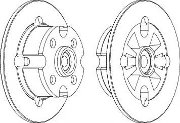 DDF019-1 FERODO Brake System Brake Disc