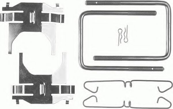 FBA411 FERODO Комплектующие, колодки дискового тормоза