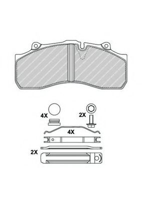 FCV1367B FERODO Brake Pad Set, disc brake