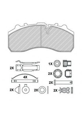 FCV1373BHD FERODO Brake Pad Set, disc brake