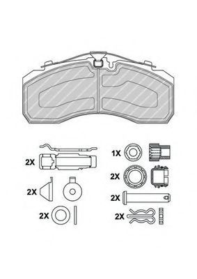 FCV4344PTS FERODO Brake Pad Set, disc brake