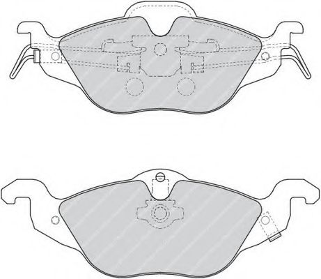 FDB1293 FERODO Brake Pad Set, disc brake
