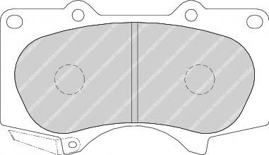 FDB1698 FERODO Brake Pad Set, disc brake