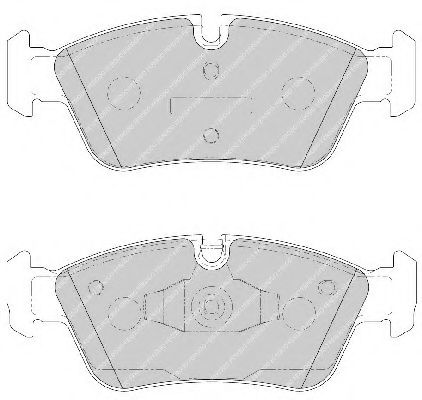 FDB1751 FERODO Brake Pad Set, disc brake