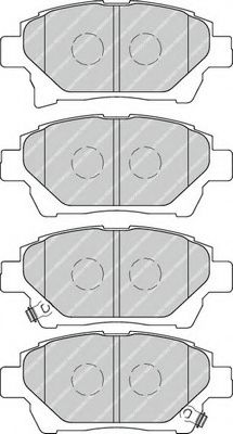 FDB4236 FERODO Комплект тормозных колодок, дисковый тормоз