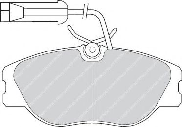 FDB768 FERODO Brake Pad Set, disc brake