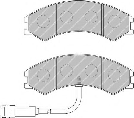 FVR1761 FERODO Bremsanlage Bremsbelagsatz, Scheibenbremse