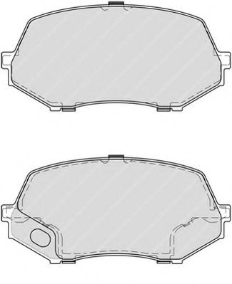 FVR4253 FERODO Комплект тормозных колодок, дисковый тормоз