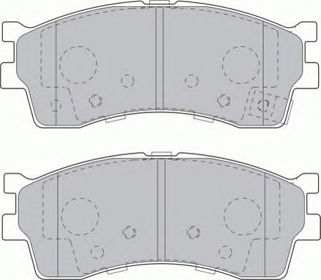 FSL1602 FERODO Brake Pad Set, disc brake