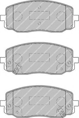 FSL1783 FERODO Комплект тормозных колодок, дисковый тормоз