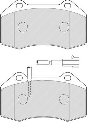 FSL4320 FERODO Комплект тормозных колодок, дисковый тормоз