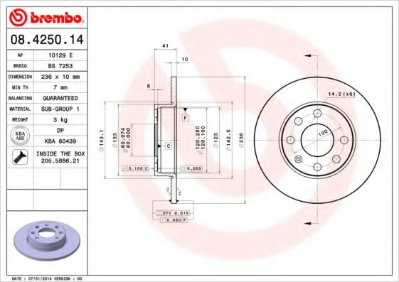 BREMBO 08425014