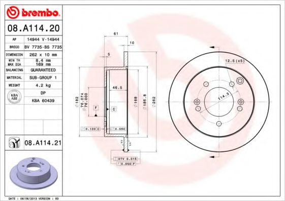 BREMBO 08A11420