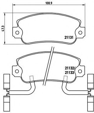P 23 031 BREMBO Brake Pad Set, disc brake