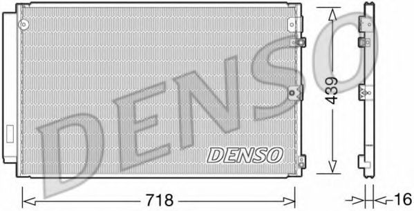 DCN51011 DENSO Condenser, air conditioning