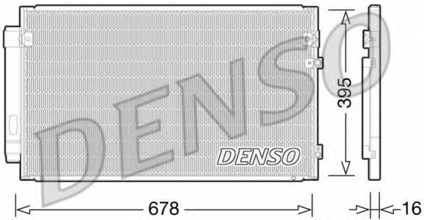 DCN51012 DENSO Condenser, air conditioning