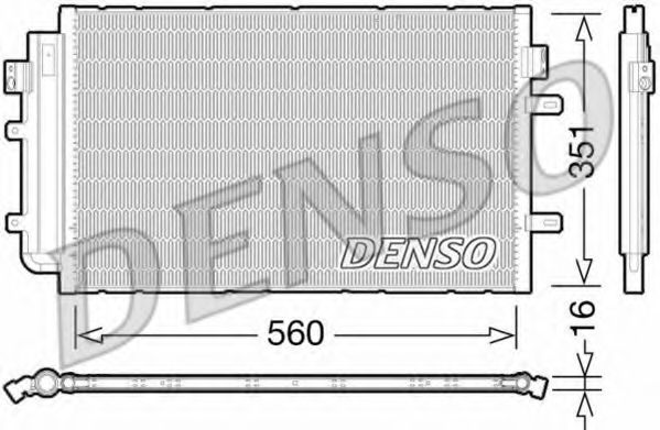 DCN12005 DENSO Condenser, air conditioning