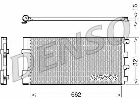 DCN37003 DENSO Condenser, air conditioning