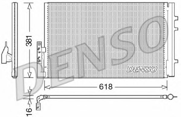 DCN05014 DENSO Condenser, air conditioning
