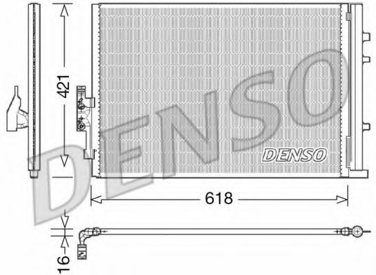 DCN05016 DENSO Air Conditioning Condenser, air conditioning